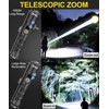 Rechargeable Flashlight High Lumens-12000LM Super Bright Magnetic Flash Light with