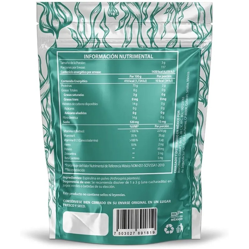 Wellthy Superfoods Spirulina 350g