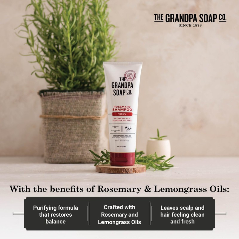 The Grandpa Soap Company Shampoo - Purifying With Rosemary and