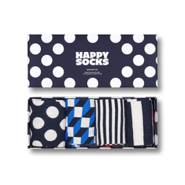 Happy Socks colourful and playful Stripe Gift Boxes for Men and Women, Premium Cotton Socks - Multi Big Dot, size: 41-46