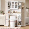 FACBOTALL Over The Toilet Storage Cabinet, Over Toilet Bathroom Organizer