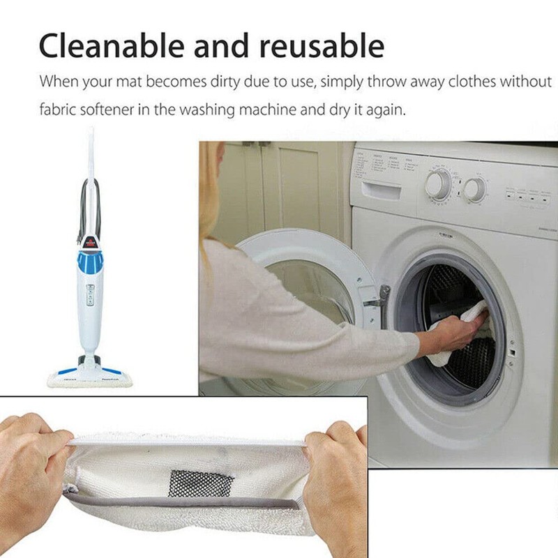 2X Replacement Steam Mop Pads for Bissell Powerfresh Steam Mop