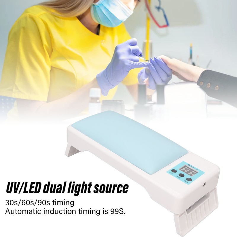 UV LED Nail Lamp with Hand Pillow Folding Portable Gel