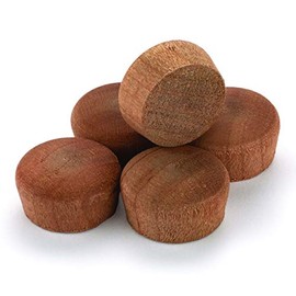 Cherry Round Head Screw Hole Plug 1/2" 15 Pack