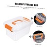 Levemolo 4pcs Storage Box Lid and Handle Double Organizer for