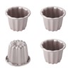 CHEFMADE Canele 6.6 cm 4 Piece Non-Stick Muffin Pan for