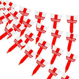 Brand Mania England Football Party Bunting 5 Metres 12 Flags