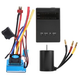 3650 2300KV Brushless Motor 60A Brushless ESC Program Card for 1:10 RC Car Model