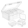 SAKURAN Storage Case, Bead Organizer, Transparent, Plastic, Small, With Lid,