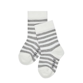 FALKE Unisex Baby Stripe B So Cotton Patterned Socks, White Off-White 2040
