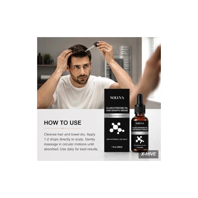 The Next Generation Hair Restoration CLASCOTERONE 5% Serum with Vitamin