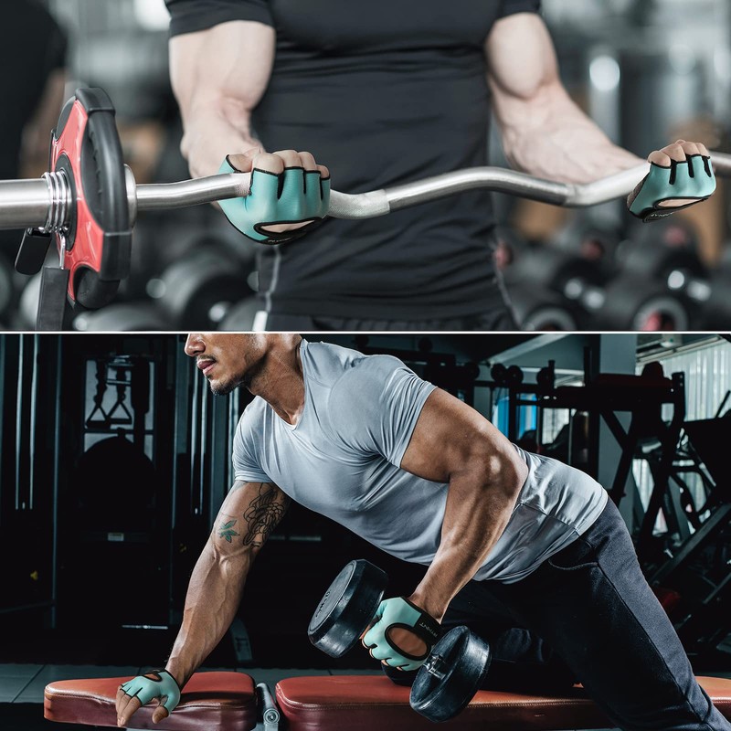 RYMNT Minimal Weight Lifting Gloves,Short Micro Workout Gloves Grip Pads