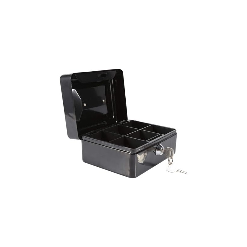 Kippen 10032N1 Cash Box with Coin Compartment, Colour: Anthracite, Dimensions: