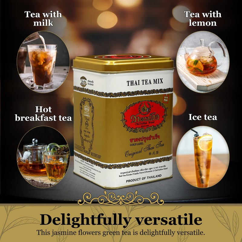 Number One Original Thai Tea Bags Extra Gold for Iced