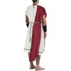 NEKIFUI Men's Toga Costume Adult Greek God Roman Party Accessories