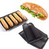 masteymoh 5-Cavity French Bread Baking Pan, Hoagie Rolls Pan, Soft