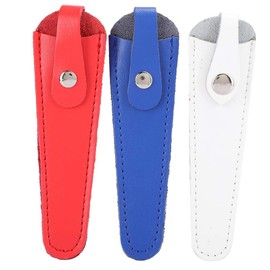 3Pcs Leather Scissors Case Bag,Professional Portable Hair Salon Scissors Holder Hairdressers' Shears Case
