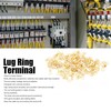 160pcs Copper Ring Terminals, M4 4.2mm Brass Wire Connectors, Wire