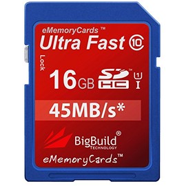 BigBuild Technology 16GB Ultra Fast 90MB/s SD SDHC Memory Card For Canon IXUS 105 Camera