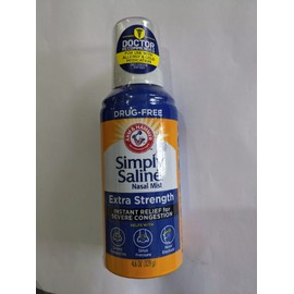 6 PACK Simply Saline Adult Nasal Mist Extra Strength For Severe Congestion 4.6oz