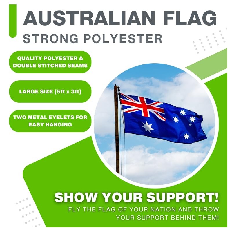 3ft x 5ft Australia National Flag - 91cm x 152cm