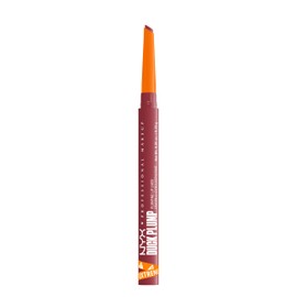 NYX PROFESSIONAL MAKEUP Duck Plump Plumping Lip Liner, Matte Pencil With Up To 10HR Wear, Flirty Flip (Pink Lip Liner)