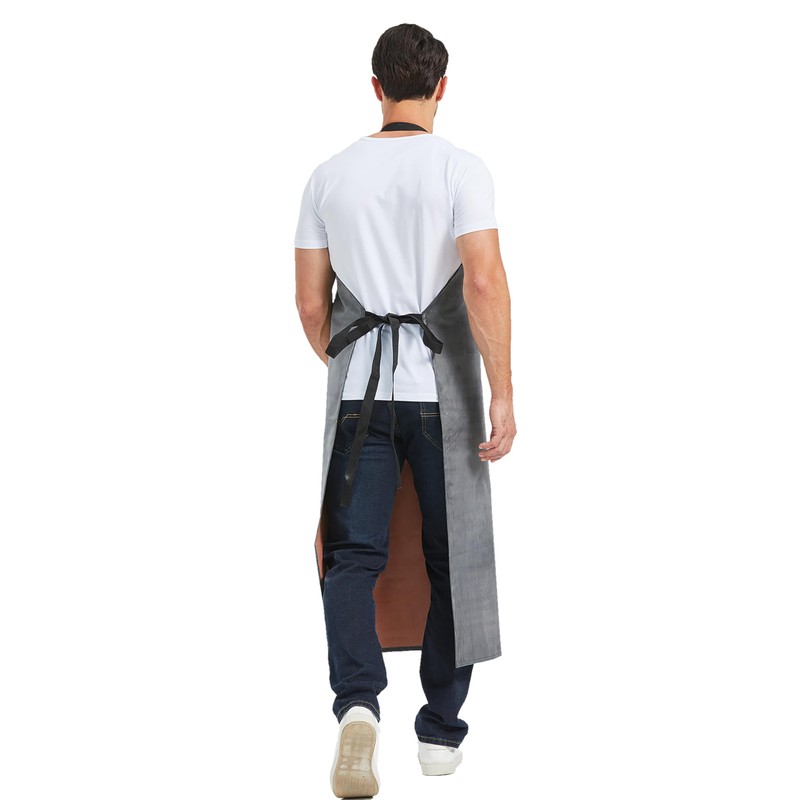 Nanxson Men's Waterproof Apron Thick Rubber Apron Adjustable Work Apron