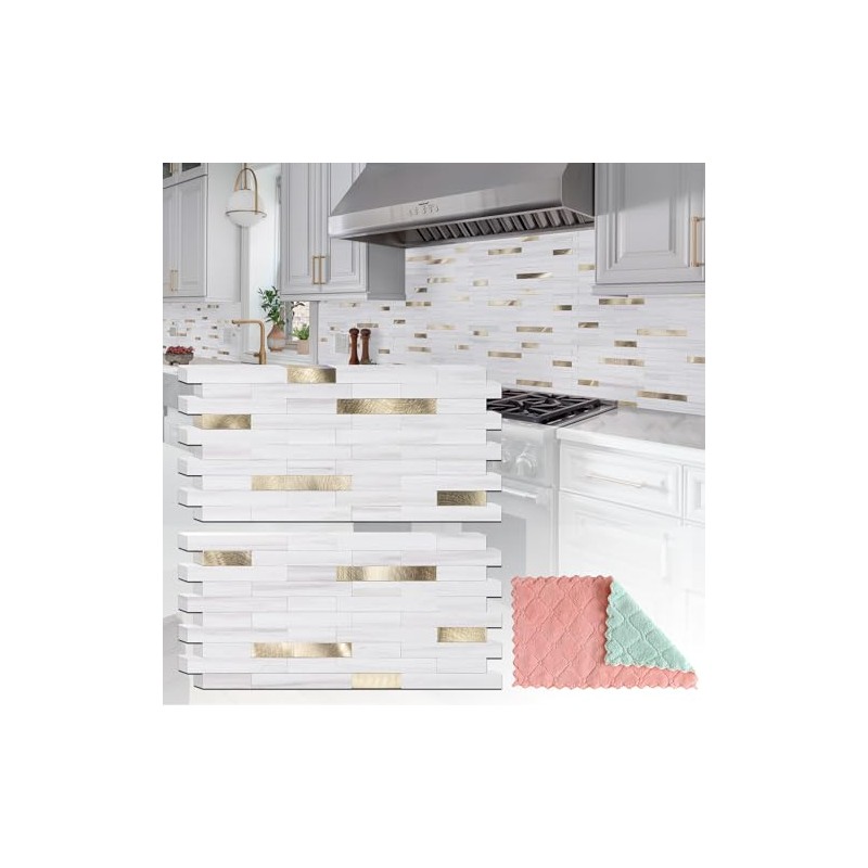 StyloVue 20 Sheets Peel and Stick Backsplash for Kitchen, 2026