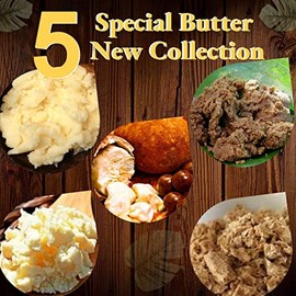 Paris Fragrances Cupuacu, Murumuru, Bacuri, Ucuuba and Tucuma - Five Butters Set - 8 Oz Each