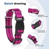 Reflective Martingale Dog Collars. Dog Collar with Quick Release Buckle.