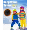 RIGWARL Kids Snow Gloves Waterproof, Anti-Slip Kids Ski Gloves for