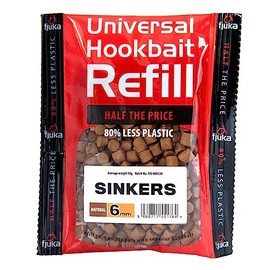 Fjuka Sinkers 6mm | Natural | Hookbait Refill | Tough, Hookable Bait | Float & Feeder