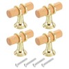 sourcing map 4Pcs T-Bar Wooden Drawer Pulls, 1.57" x 0.75"