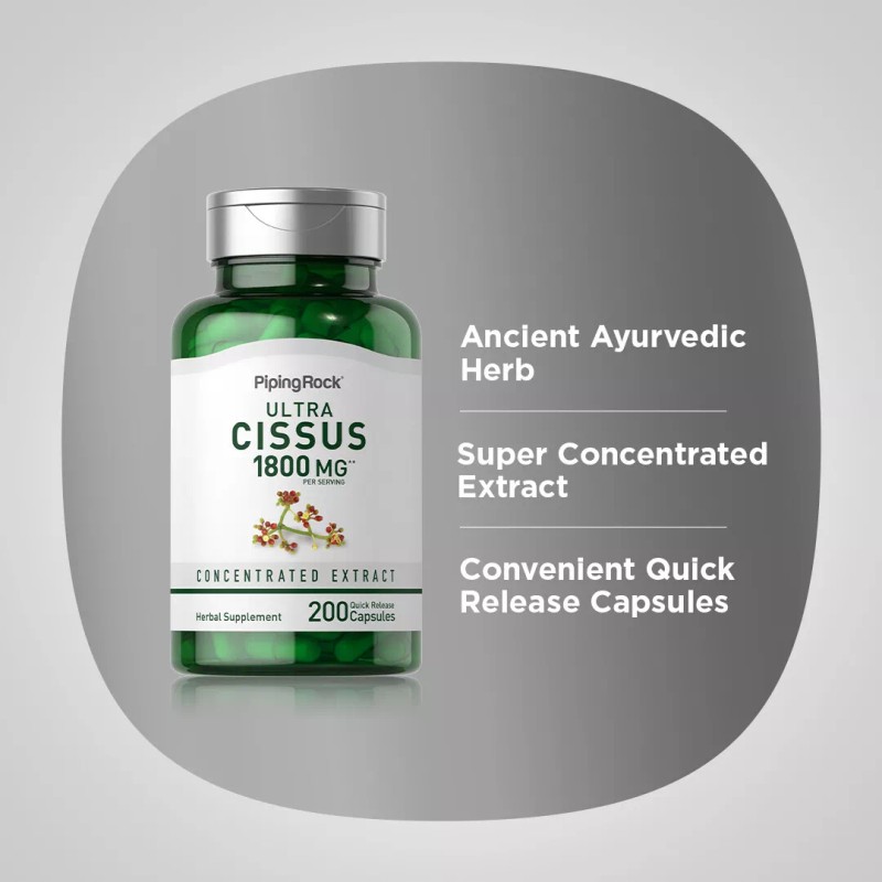 Piping Rock Cissus Quadrangularis | 1800mg | 200 Capsules |