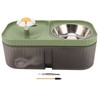 Cat Water Fountain Food Bowl High Capacity Quiet 2 In