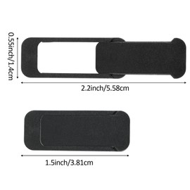 Ymapinc 4Pcs Camera Cover Laptop, Webcam Cover Slide for Privacy Safe Suitable for Computer Mobile Phones Laptops Tablets - Black