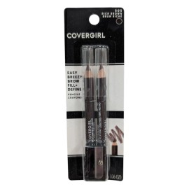 COVERGIRL 3 x COVERGIRL - Easy Breezy Brow Fill +Define Pencil - #505 Rich Brown (6 Total)