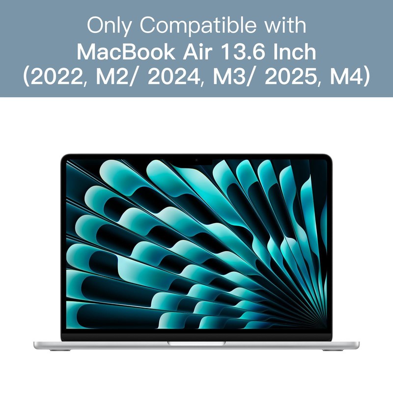 JETech Screen Protector for MacBook Air 13.6 Inch (Model 2025/2024/2022,