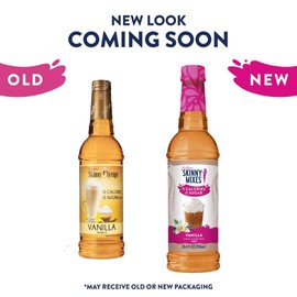 Jordan's Skinny Syrups Vanilla, Sugar Free Flavoring Syrup, 25.4 Ounce Bottle