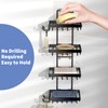 Moforoco 4 Tier Soap Bar Holder for Shower, No Drilling,