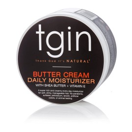 tgin Butter Cream Daily Moisturizer for Curly, Coily and Wavy Hair, Rich Moisture for Dry Hair and Defined Curls, 12 oz