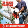12 Inch Gas Chainsaw, 25.4CC 2-Stroke Top Handle Gas Powered