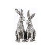 Reflections Silver Twin Hares Figurine by Leonardo