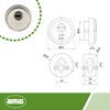 Amig - Security Escutcheon for Locks with Anti-Drill Plate Mod.