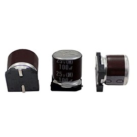 Elko Capacitor 20x Radial 100µF 25V SMD Electrolytic Capacitor up to 105°C 100uF Electrolytic Capacitor from Elna