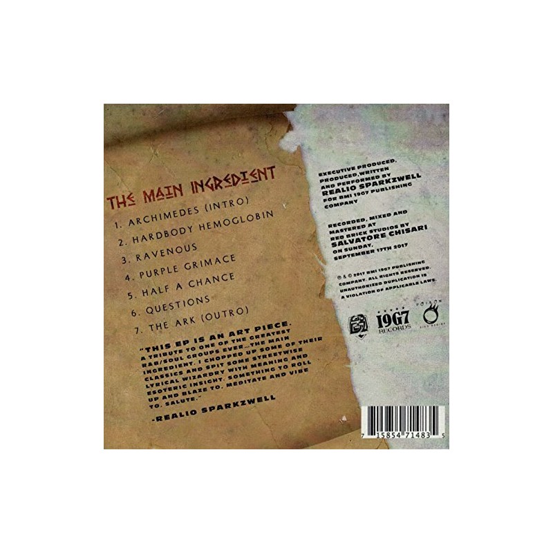The Main Ingredient EP CD