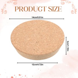 Large Cork Stoppers 4.7~5.5 Inch, Cork Lid Corks Bottle Stopper Jar Lids Wood Tapered Plugs for Bar Restaurant Kitchen Wedding Favor Canning DIY Crafts