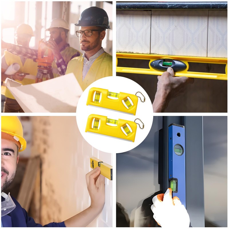 Mini Spirit Level, 2 Pack Magnetic Spirit Level, Compact 10.5