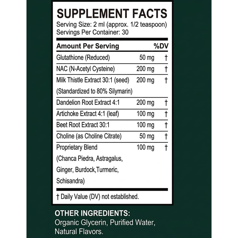 Aloura Liver Restore Drops, Complete Liver Support Liver Cleanse, 2