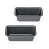 Unbranded Nonstick Mini Loaf Pans 2 Pack Carbon Steel Bakeware